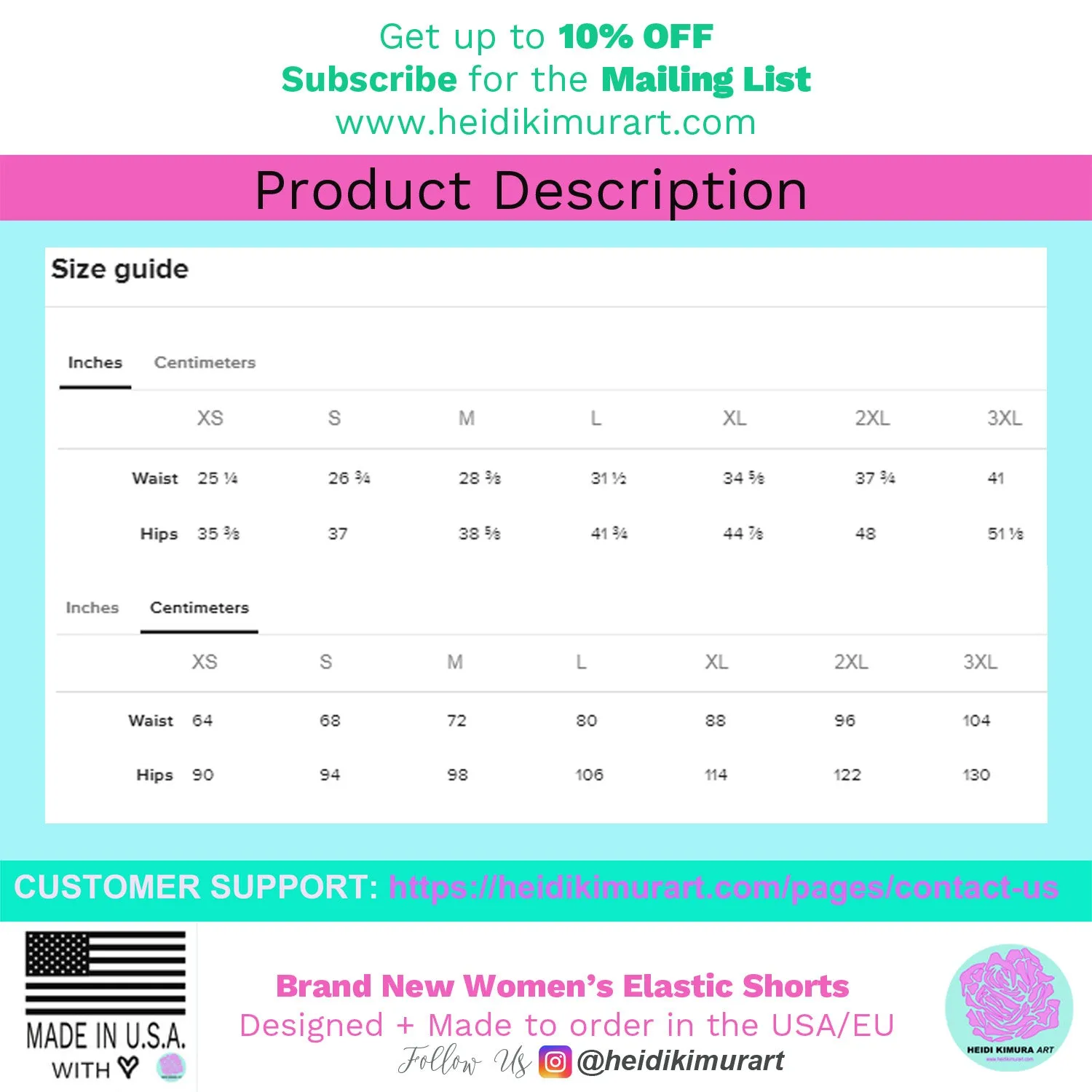 Curvy Women's Shorts, Abstract Wavy Blue White Short Tights For Ladies-Made in USA/EU