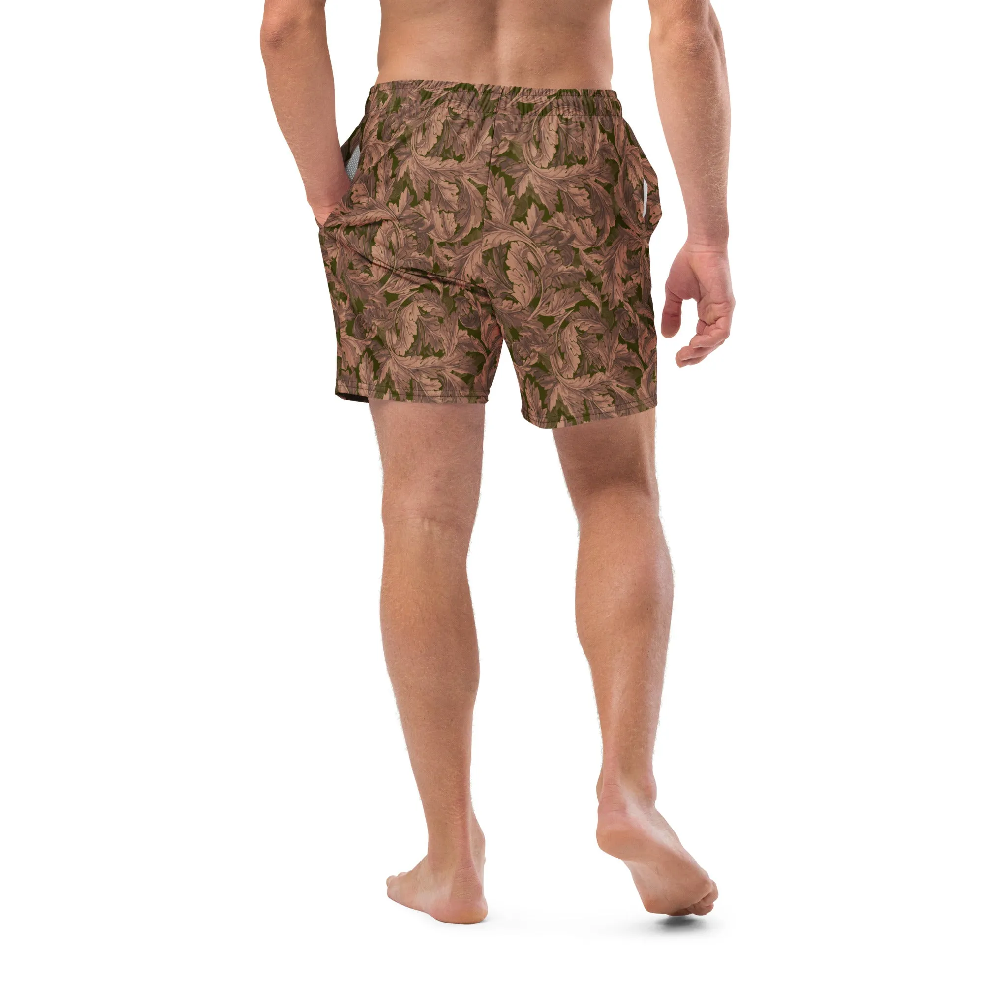 Deadleaves Camo Men's Swim Trunks