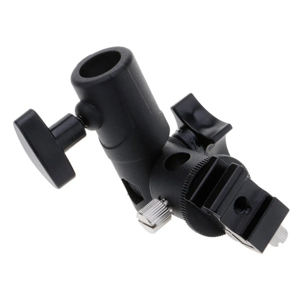 Flash E-type Tilt Speedlite Hot Shoe Bracket (Flash Excluded)