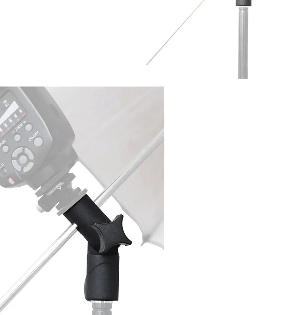 Flash E-type Tilt Speedlite Hot Shoe Bracket (Flash Excluded)