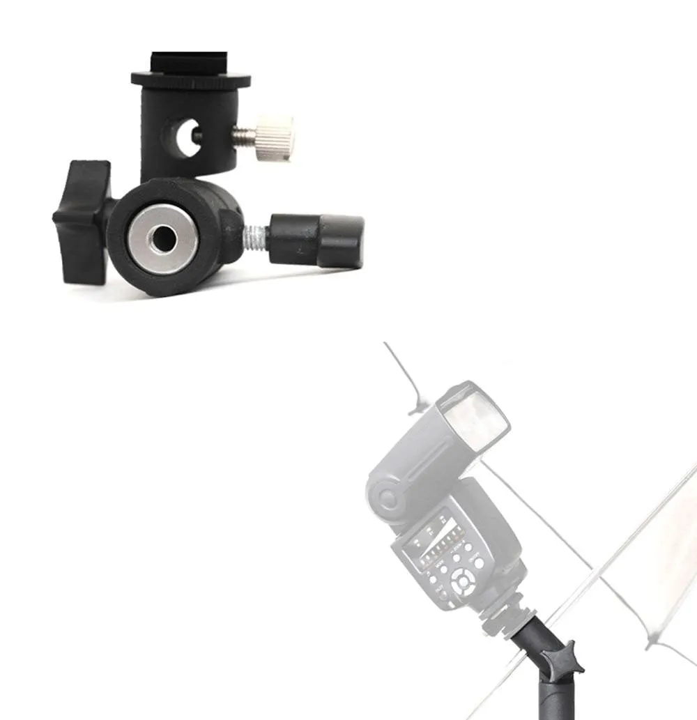 Flash E-type Tilt Speedlite Hot Shoe Bracket (Flash Excluded)
