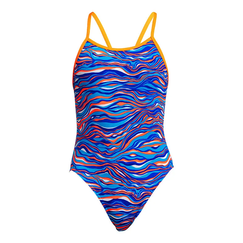 Funkita - Blow Wave - Girls Eco Single Strap One Piece
