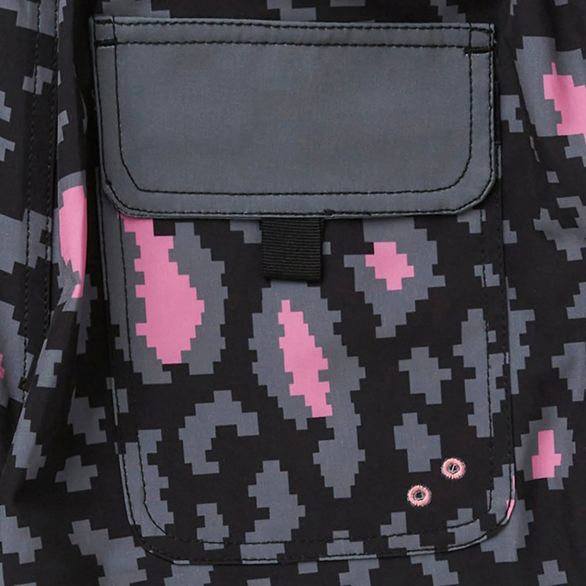 Men's NEFF Pink Pixel 17" Hot Tub Swim Trunks